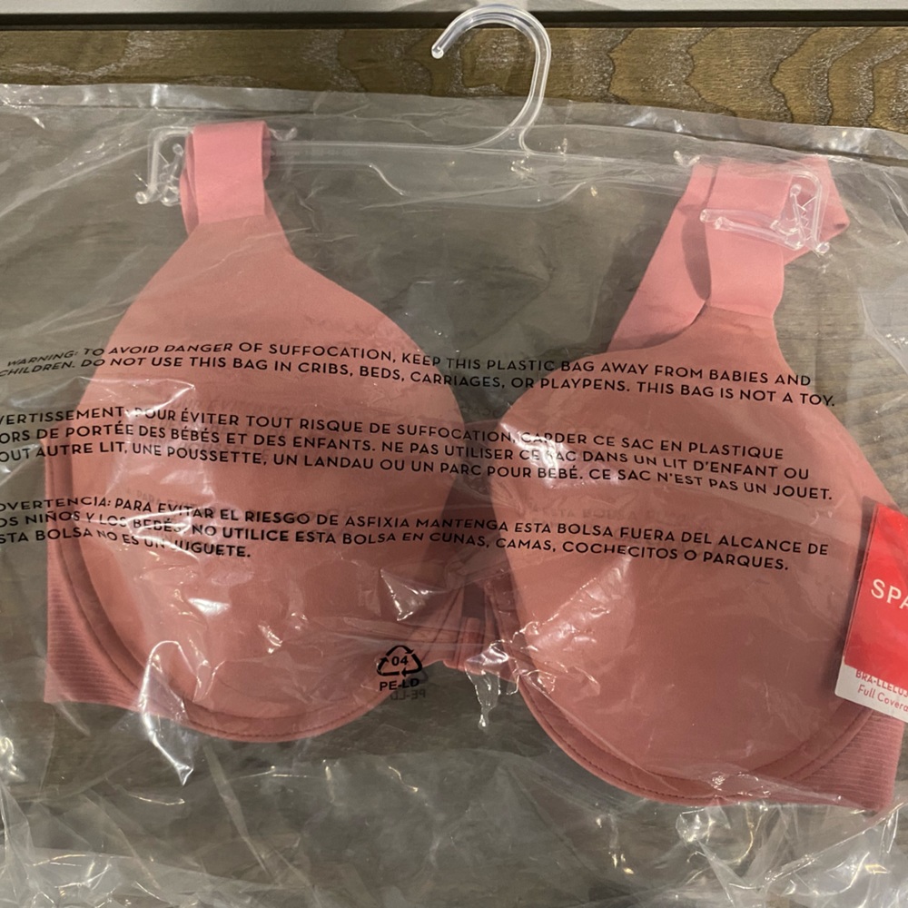 SPANX Bra-llelujah!® Lightly Lined Full Coverage Bra Pink 38B NWT